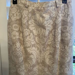 Vintage denim floral skirt